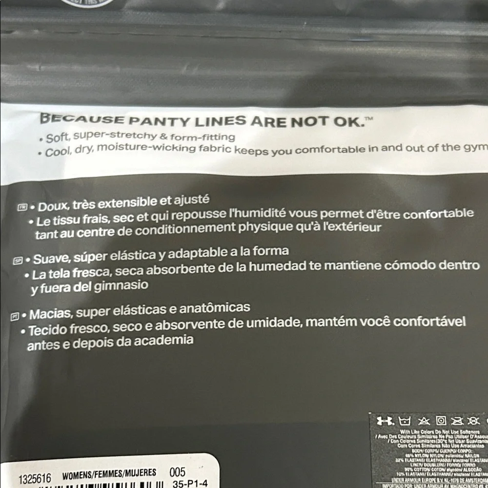 Under Armour UA Pure Stretch Hipster Pack - Black, Beige, Blue - Picture 4 of 5